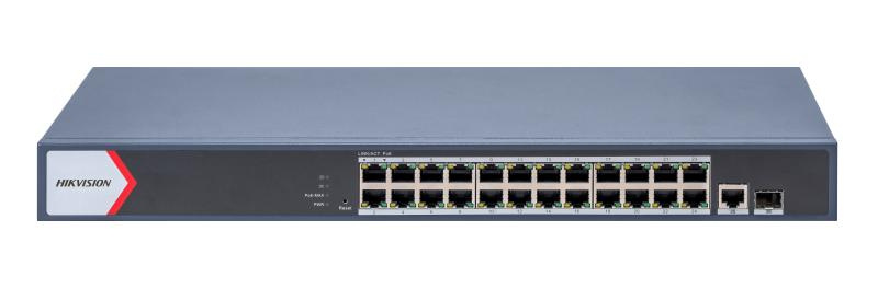 Switches | HIKVISION DS-3E1526P-EI — Switch , 24 Puertos Gigabit Ethernet 10/100/1000, 1 Puertos SFP, 56 Gbit/s, 8000 Entradas, Administrado