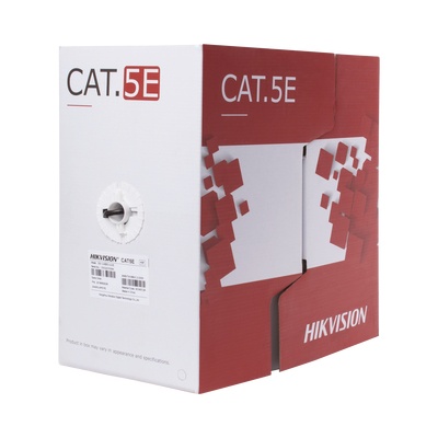 Bobinas de Cable Ethernet | HIKVISION DS-1LN5EO-UU/E — Bobina de Cable Ethernet Cat5e, UTP, 305 Metros
