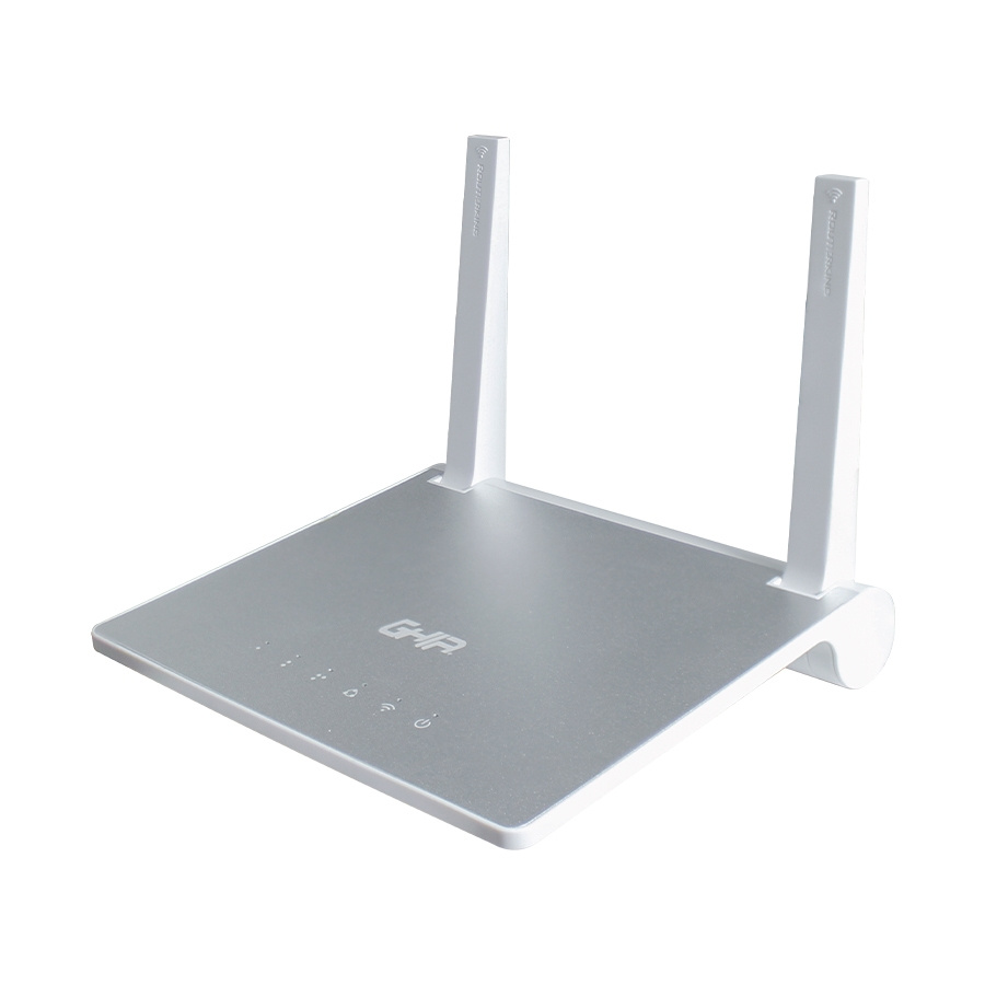 Router | GHIA GNW-W1 — Router Ethernet , Inalámbrico, 300Mbit/s, 3x RJ-45, 2.4GHz, 2 Antenas 5dBi