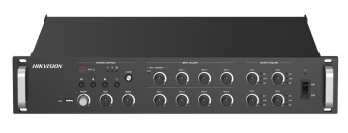 Ecualizadores / Crossover / Amplificadores | HIKVISION DS-QAZ1A1000G1-VB4 — Amplificador de Audio , Alámbrico, 4 Canales, RCA, 100 - 240V