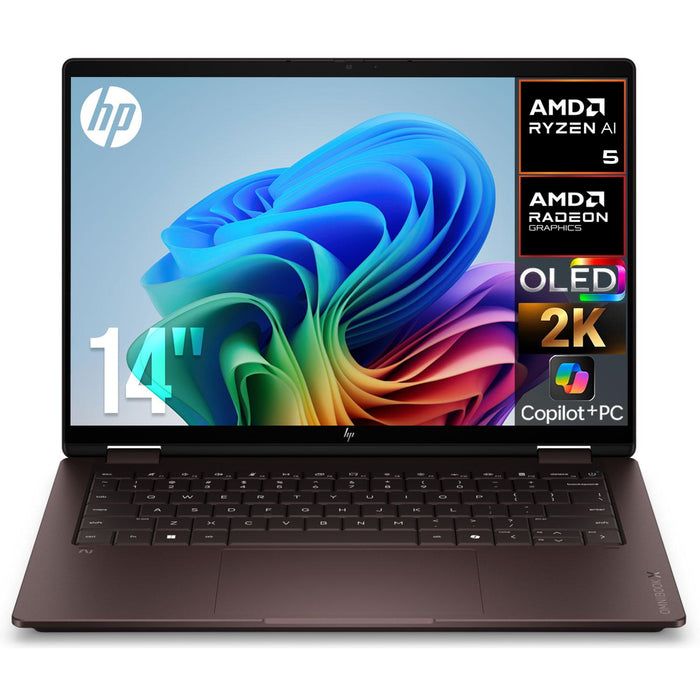 Laptops | HP 14-KC0013DX-ROW — Laptop OmniBook X Flip, 14" 1920x1200 WUXGA Táctil, AMD Ryzen AI 5 430, 16GB, 512GB SSD, Windows 11 Home, Inglés