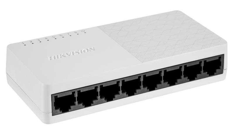 Switches | HIKVISION DS-3E0508D-O — Switch , 8 Puertos Gigabit Ethernet 10/100/1000, 16 Gbit/s, 2000 Entradas, No Administrado