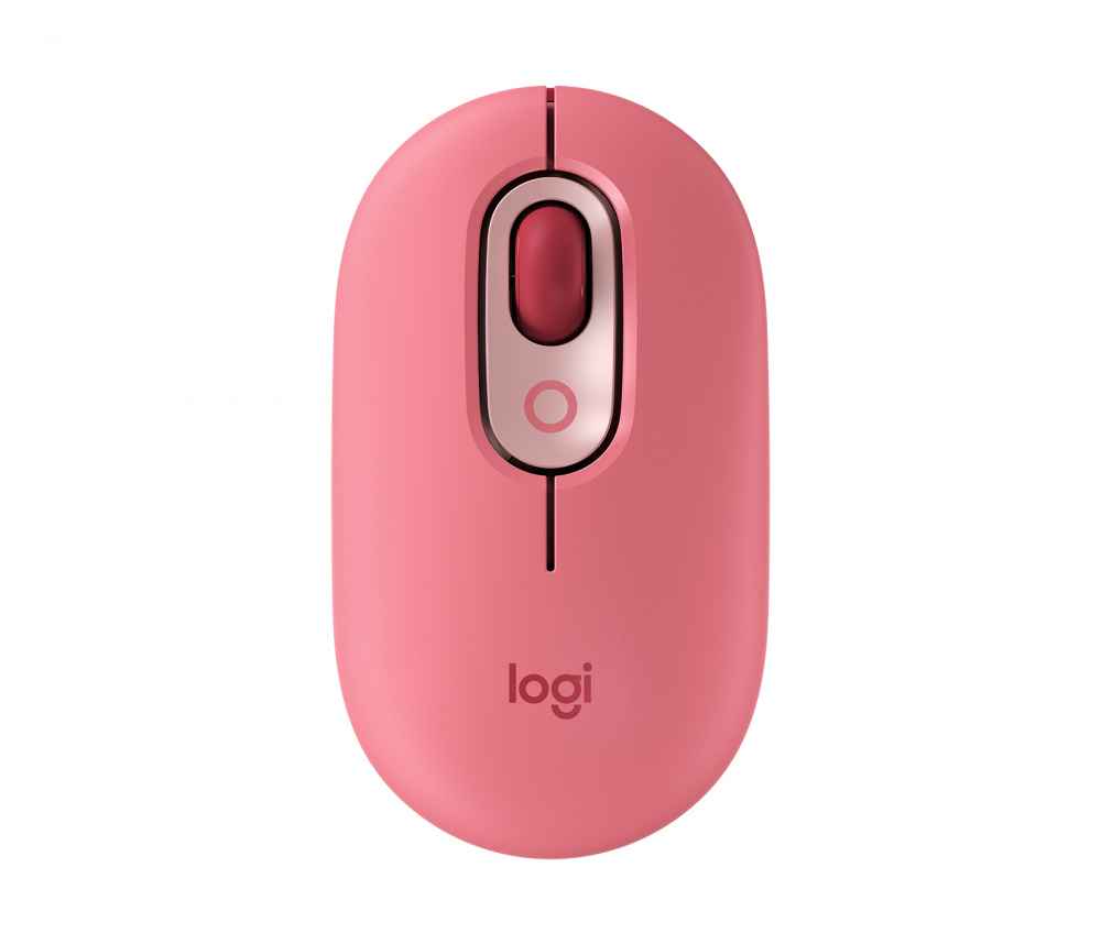 Mouse | LOGITECH 910-006551 — Mouse Óptico POP, Inalámbrico, Bluetooth, 4000DPI, Rosa Coral