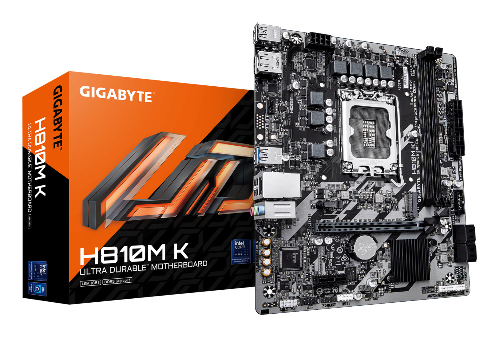 Tarjetas Madre | GIGABYTE H810M K — Tarjeta Madre , Micro-ATX, LGA 1851, Intel H810, 128GB DDR5, HDMI/DP para Intel