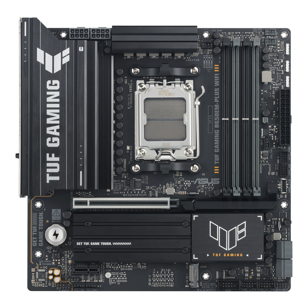 Tarjetas Madre | ASUS TUF GAMING B650EM-PLUS WIFI — Tarjeta Madre , Micro-ATX, Socket AM5, AMD B650, 256GB DDR5, HDMI/DP para AMD