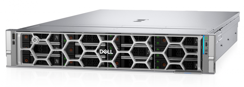 Servidores | DELL 3000201454760.2002 — Servidor PowerEdge R570, Intel Xeon E 6507P, 32GB DDR5, 480GB, máx. 384TB, 2.5/3.5", NVMe/SAS/SATA, 2U - no Sistema Operativo Instalado