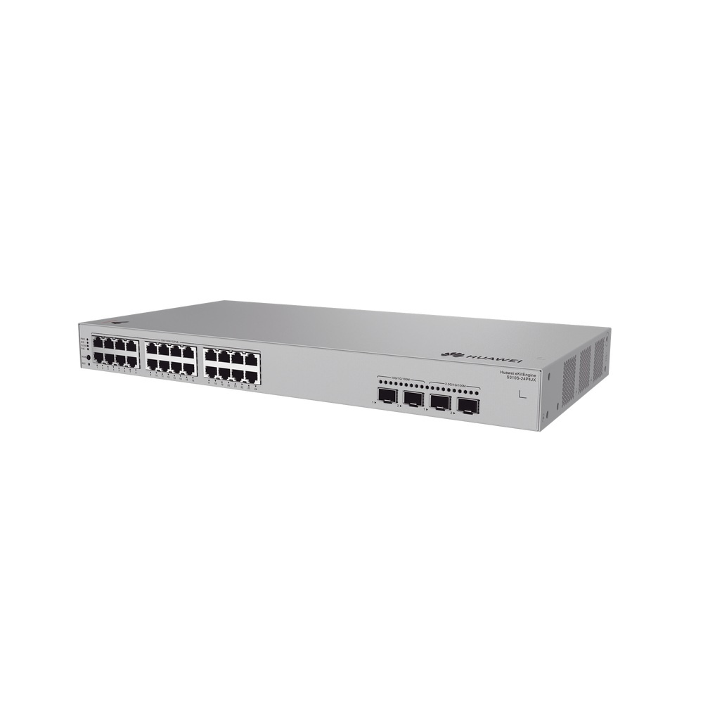 Switches | HUAWEI S310S-24P4JX — Switch , 24 Puertos Gigabit Ethernet 10/100/1000 24 x PoE 400W, 2 Puertos SFP, 2 Puertos SFP+, 98 Gbp/s, 16000 Entradas, Administrado
