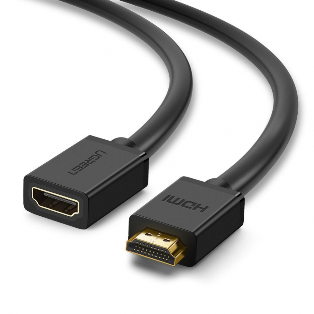 Cables de Audio / Video HDMI | UGREEN 10141 — Cable HDMI-A Macho - HDMI-A Hembra, 4K, 3D, 60Hz, 1 Metro, Negro
