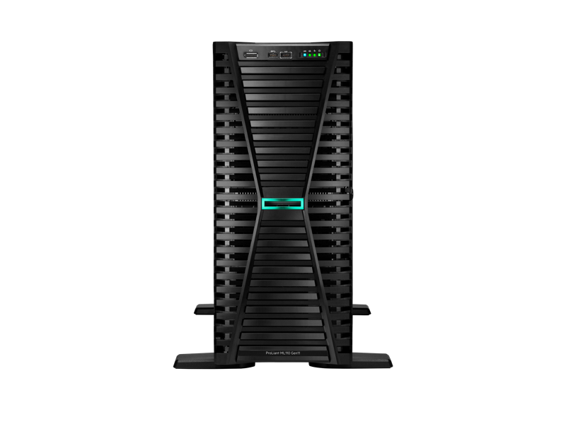 Servidores | HP ENTERPRISE P84117-DM5 — Servidor HPE ProLiant ML110 Gen11, Intel Xeon Bronze 3508U, 32GB DDR5, 8TB, 2.5/3.5", NVMe/SAS/SATA, Torre (4U) - no Sistema Operativo Instalado