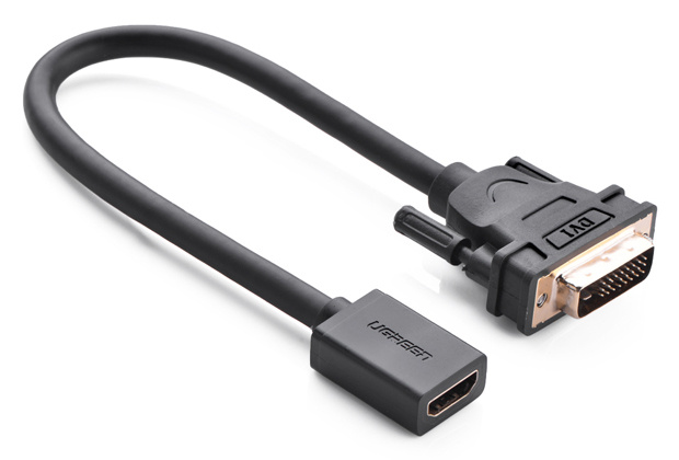 Adaptadores Video HDMI | UGREEN 20118 — Adaptador HDMI de Alta Velocidad HDMI Hembra - DVI-D Macho, Negro