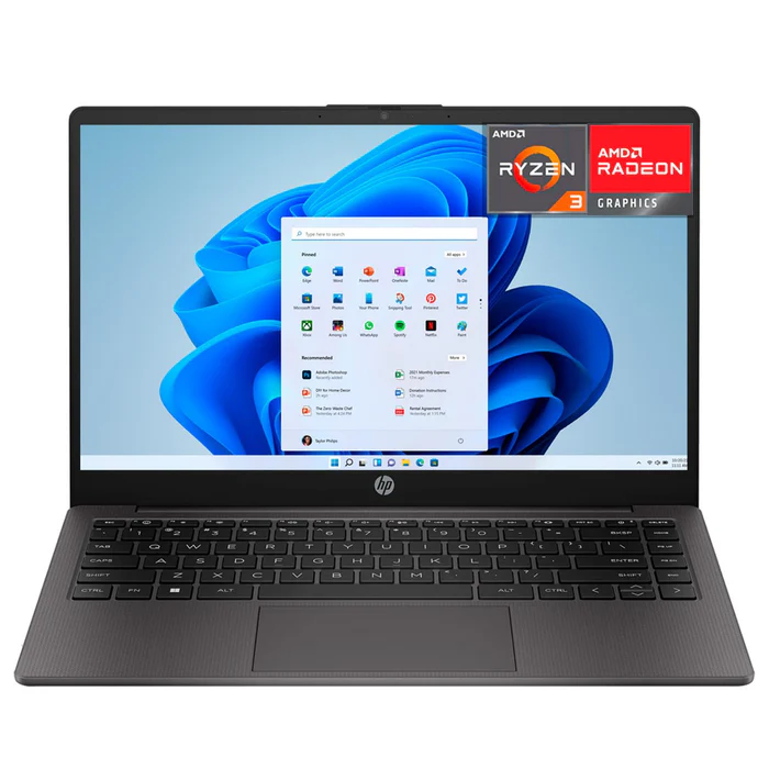 Laptops | HP 245-R3321 — Laptop 245 G10, 14" 1366x768 HD, AMD Ryzen 3 7330U, 32GB, 1TB SSD, Windows 11 Prueba, Español