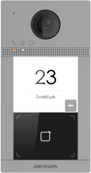 Videoporteros | HIKVISION DS-KV8113-WME1(C) — Videoportero , Altavoz, Alámbrico/Inalámbrico, Negro/Gris