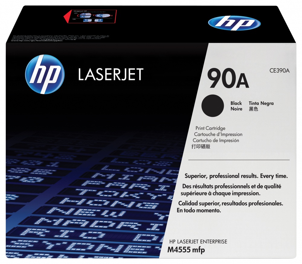 Tóner | HP CE390A — Tóner 90A Negro, 10.000 Páginas