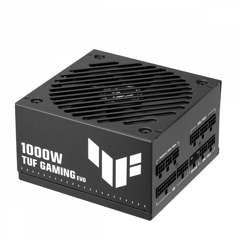 Fuentes de Poder para PC's | ASUS TUF-GAMING-1000G-EVO — Fuente de Poder TUF Gaming EVO 80 PLUS Gold ATX, Modular, 24-pin ATX, 12VHPWR, 135mm, 1000W