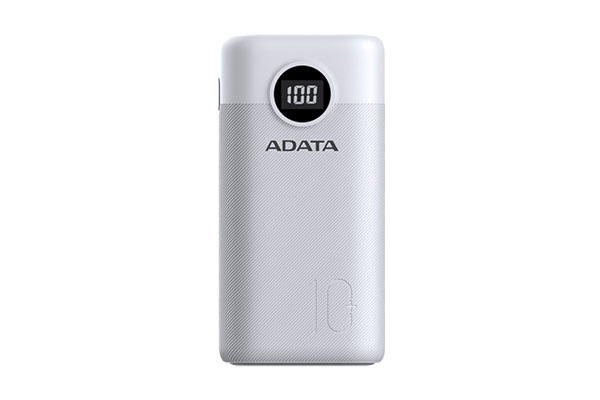 Cargadores Portátiles | ADATA AP10000QCD-DGT-CWH — Cargador Portátil Power Bank P10000QCD, 10.000mAh, Blanco