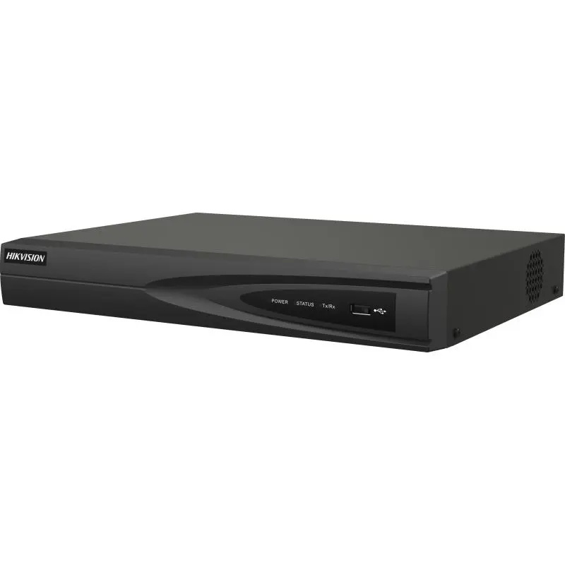 Grabadoras de Video en Red (NVR) | HIKVISION DS-7604NI-Q1/4P(D) — NVR de 4 Canales para 1 Discos Duros, máx. 6TB, 2 x USB 2.0, 5 x RJ-45