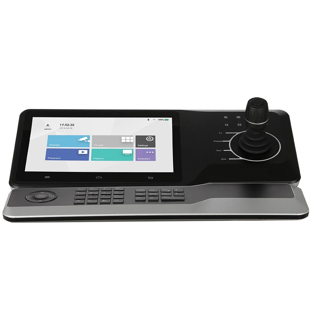Controles para Videovigilancia | DAHUA NKB5000-F — Control para Cámaras PTZ con Joystick, Alámbrico/Inalámbrico, USB, Negro