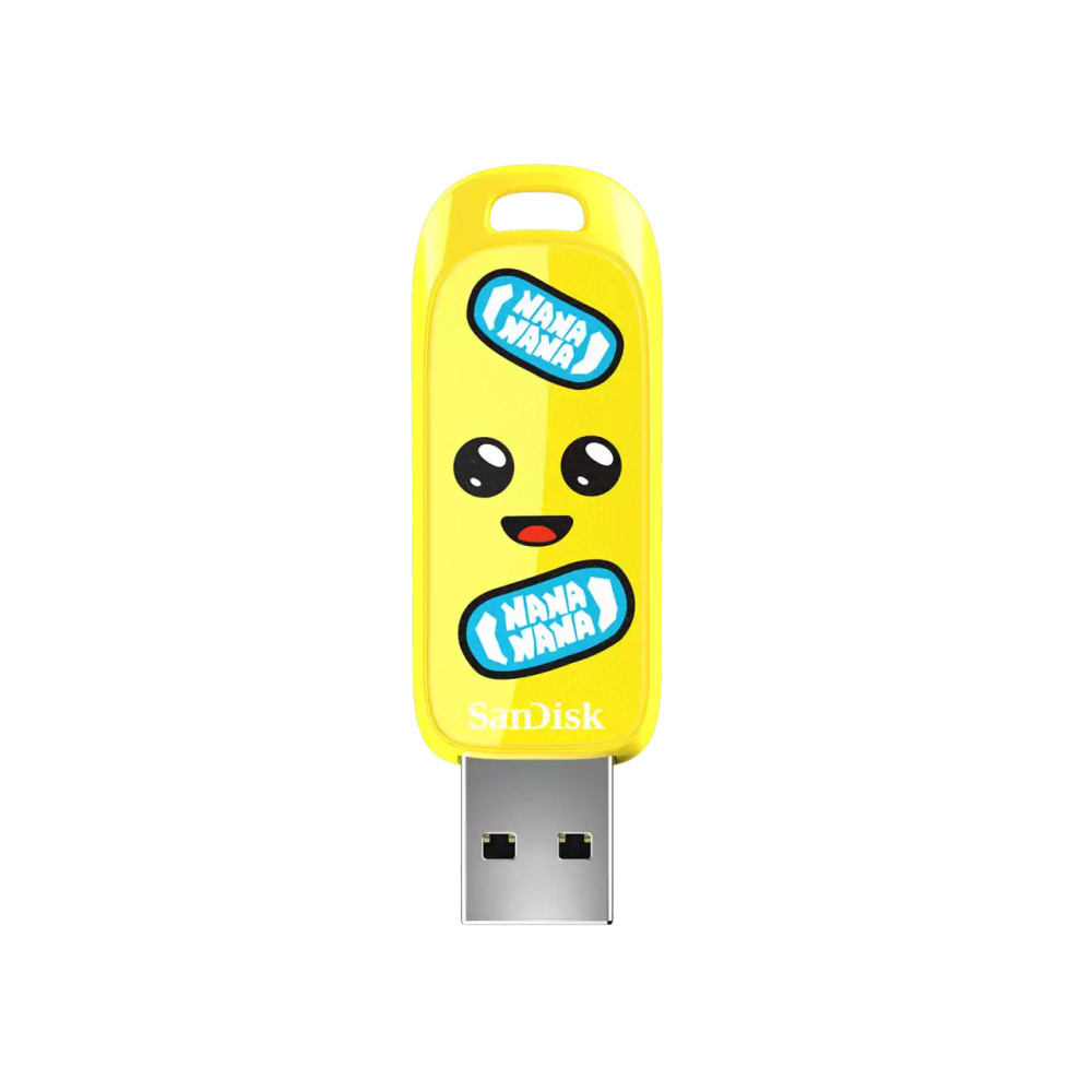 Memorias USB | SANDISK SDCZIF-064G-G46 — Memoria USB Fortnite, 64GB, USB-C 3.2 Gen 1, Lectura 130MB/s, Amarillo
