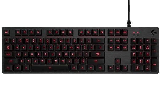 Teclados | LOGITECH 920-008300 — Teclado Gamer G413 LED Rojo, Teclado Mecánico, Alámbrico, Carbono (Inglés)
