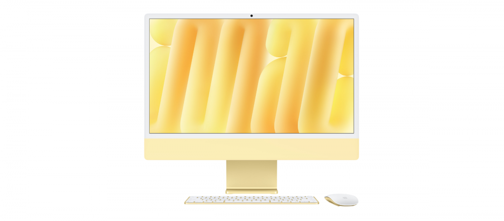 iMac | APPLE IM_M4_16GB_256GB_8N_8G_6628_24_AM — iMac Retina 24", M4 (CPU 8 Núcleos y GPU 8 Núcleos), 16GB, 256GB, Amarillo