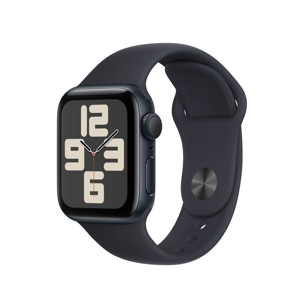 Apple Watch | APPLE MR9X3CL/A — Watch SE 2 GPS, Caja de 40 mm Aluminio Color Medianoche, Correa Deportiva S/M Color Negro