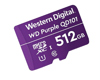 Memorias Flash | WESTERN DIGITAL WDD512G1P0C — Memoria Flash WD Purple SC QD101, 512GB microSDXC, Clase 10