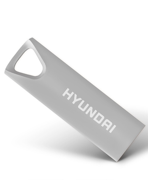 Memorias USB | HYUNDAI U2BK/16GAS — Memoria USB Bravo Deluxe, 16GB, USB-A 2.0, Lectura 10MB/s, Escritura 3MB/s, Plata