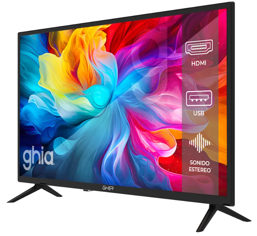 Pantallas | GHIA TV-GHISTV32 — Smart TV LED GHISTV32 32", HD, Negro