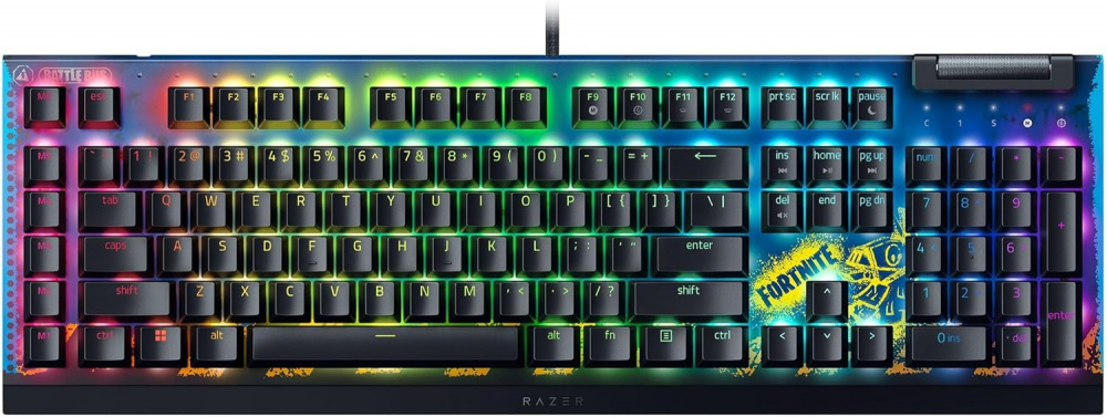 Teclados | RAZER 840272909669 — Teclado Gamer BlackWidow V4 LED RGB, Teclado Mecánico, Yellow, Alámbrico, USB, Negro, Inglés