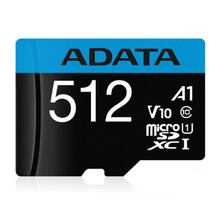 Memorias Flash | ADATA AUSDX512GUICL10A1-RA1 — Memoria Flash Premier, 512GB MicroSDXC UHS-I Clase 10, con Adaptador