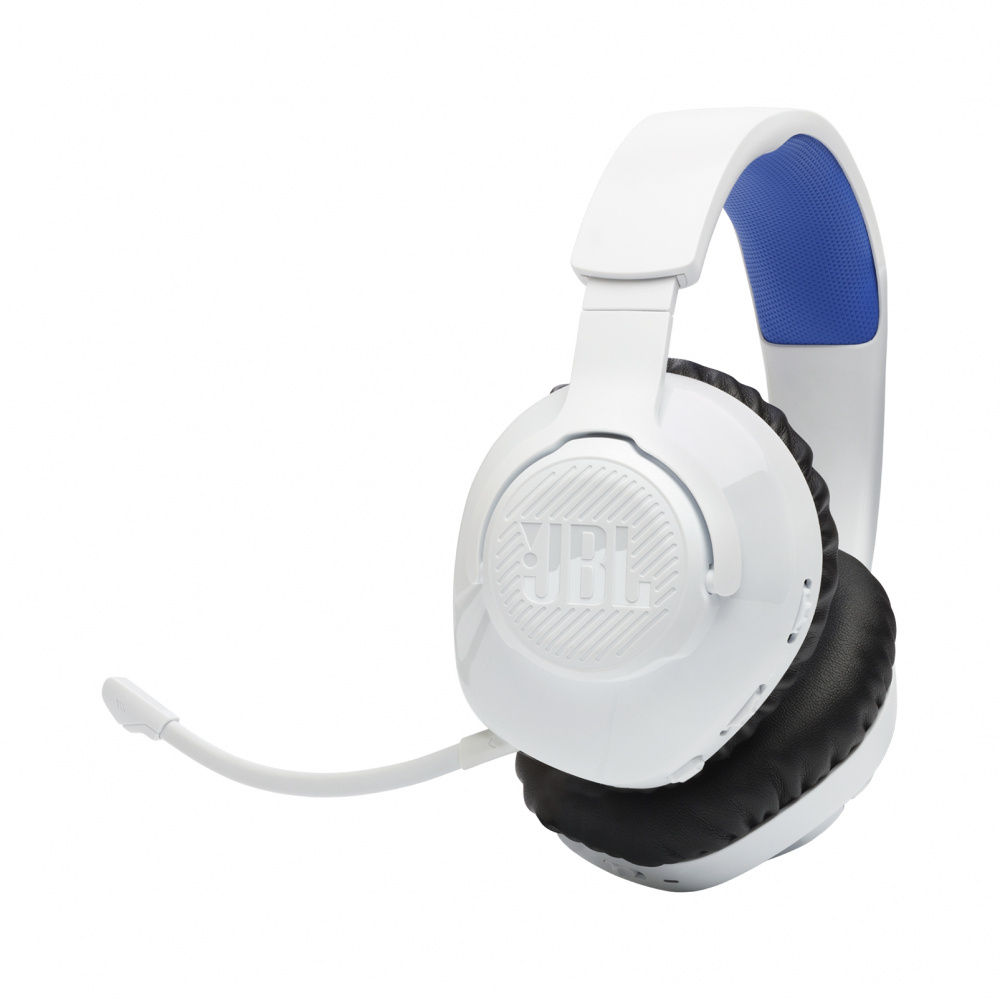 Audífonos | JBL JBLQ360PWLWHTBLUAM — Audífonos Gamer con Micrófono Quantum 360P, Bluetooth, Inalámbrico, USB-C, para PS4/PS5/Nintendo Switch/PC/Mac, Azul/Blanco