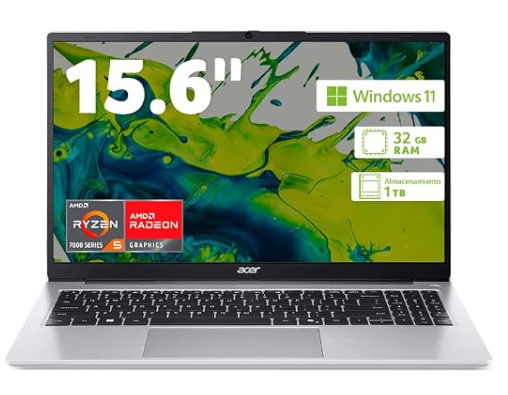 Laptops | ACER ACR-AL15-36P-32XP-ROW — Laptop Aspire Lite 15, 15.6" 1920x1080 Full HD, Intel Core N350, 8GB, 128GB SSD, Windows 11 Home, Inglés