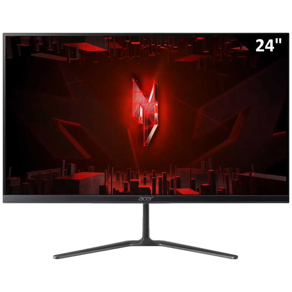 Monitores | ACER UM.UE1AA.101-ROW — Monitor Curvo Nitro LED IPS 24", 1920x1080 Full HD, FreeSync, 144Hz, HDMI/DisplayPort, Negro