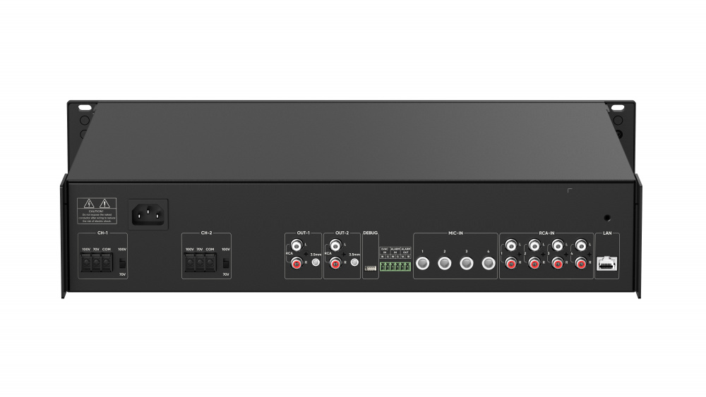 Ecualizadores / Crossover / Amplificadores | HIKVISION DS-QAZ1A500G1-VB2 — Amplificador de Audio , Alámbrico, 2 Canales, RCA, 100 - 240V