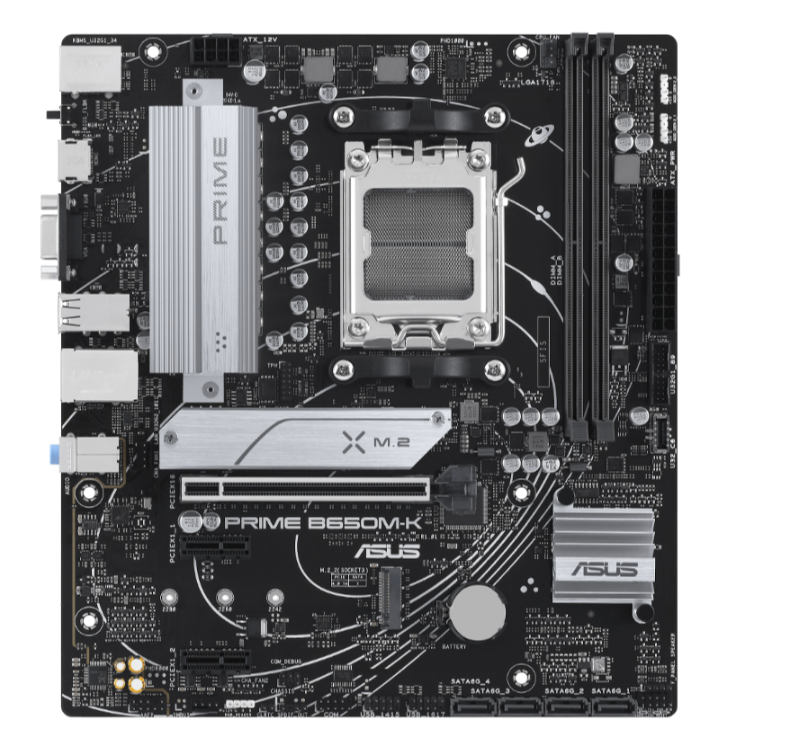 Tarjetas Madre | ASUS 90MB1F60-M0EAY0 — Tarjeta Madre Prime B650M-K, Micro-ATX, Socket AM5, AMD B650, 96GB DDR5, HDMI para AMD