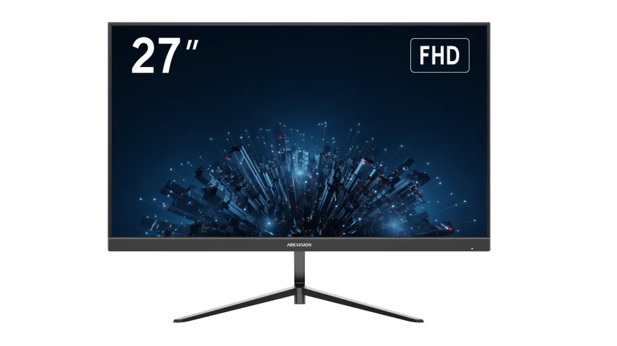 Monitores CCTV | HIKVISION DS-D5027F3-2P2S — Monitor LED 27" para Videovigilancia, HDMI/VGA, 1920x1080 Full HD