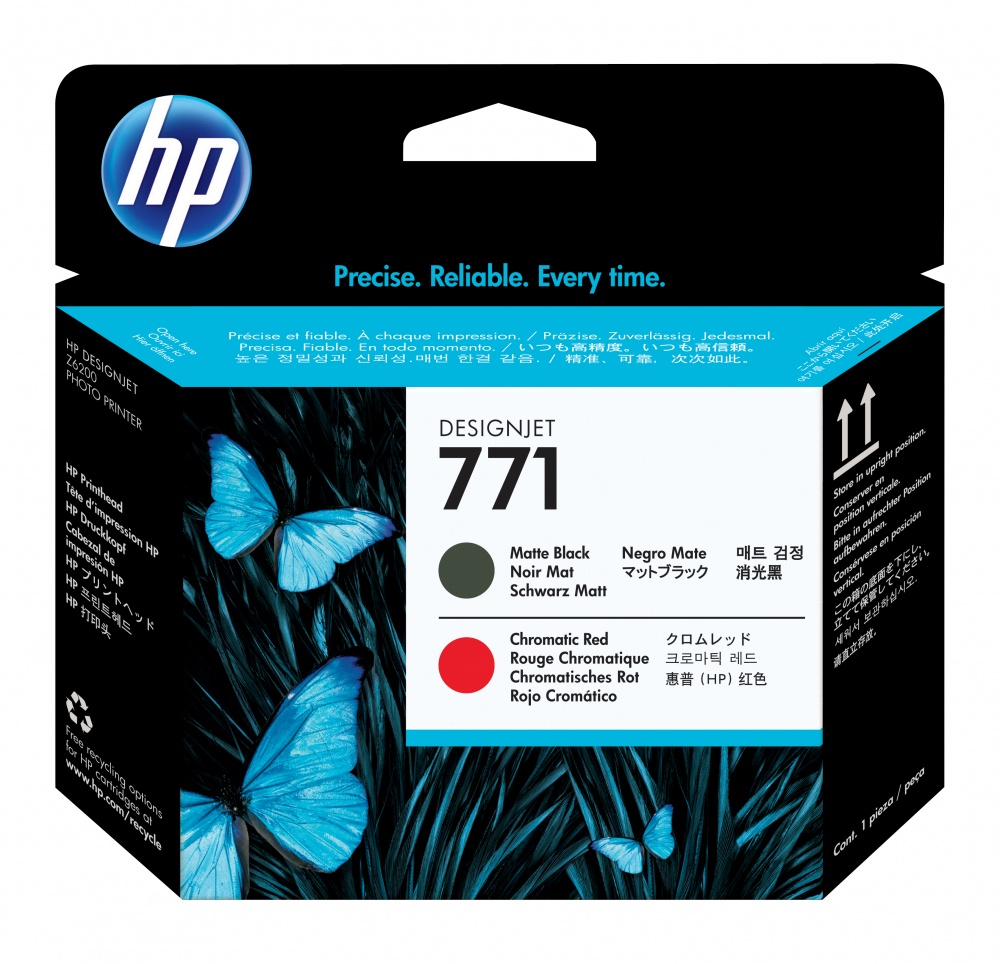 Cabezales | HP CE017A — Cabezal 771 Negro Mate/Rojo Cromático