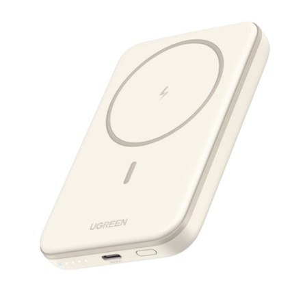 Cargadores Portátiles | UGREEN UG-25207 — Cargador Portátil Power Bank MagSafe, 5000mAh, Beige