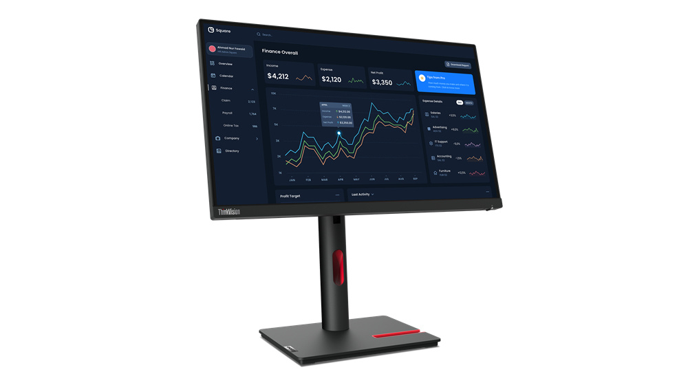 Monitores | LENOVO 63B0MAR6LA — Monitor T22i-30 LED 21.5", 1920x1080 Full HD, 60Hz, HDMI/DisplayPort, Negro