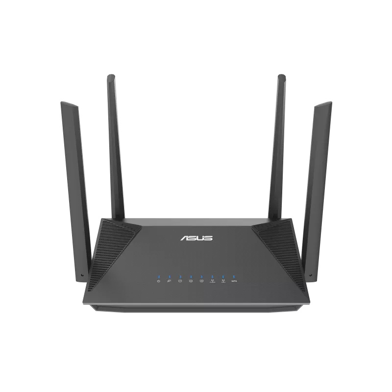 Router | ASUS RT-AX52 — Router Gigabit Ethernet de Banda Dual AX1800 con AiMesh, Inalámbrico, 1201 Mbit/s, 4x RJ-45, 2.4/5GHz, con 4 Antenas Externas