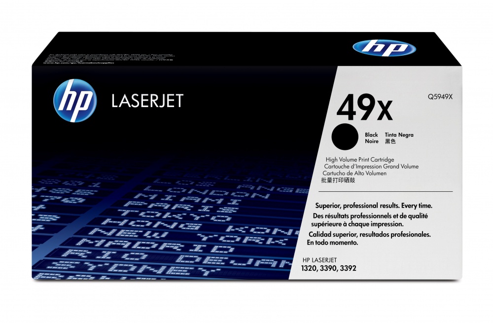 Tóner | HP Q5949X — Tóner 49X Alto Rendimiento Negro, 6.000 Páginas