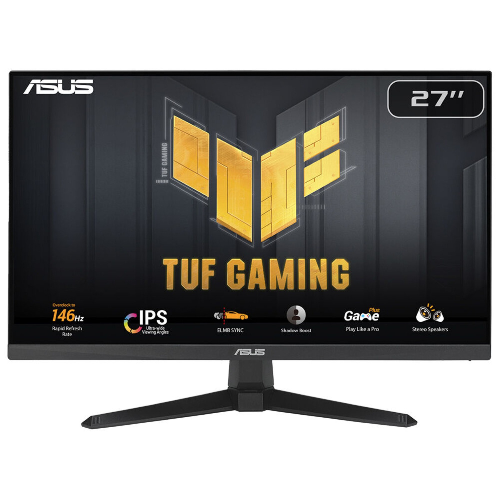 Monitores | ASUS VG279QE5A — Monitor Gamer TUF LCD IPS 27", 1920x1080 Full HD, 146Hz, HDMI/DisplayPort, Bocinas Integradas, Negro