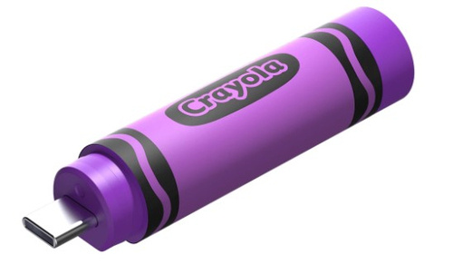 Memorias USB | SANDISK SDCZIC-064G-G46V — Memoria USB Crayola, 64GB, USB-C 3.0, Lectura 300MB/s, Morado