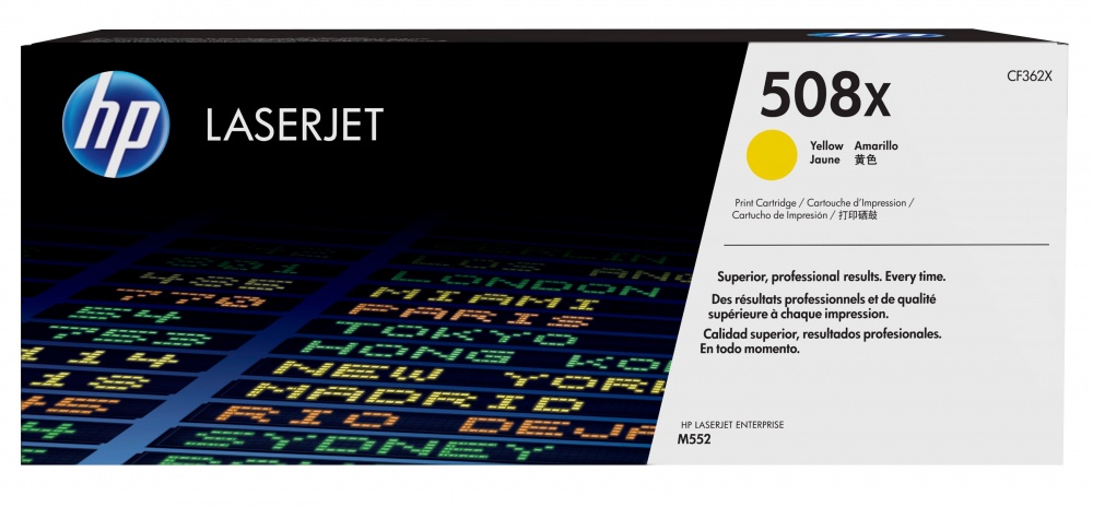Tóner | HP CF362X — Tóner 508X Alto Rendimiento Amarillo, 9.500 Páginas