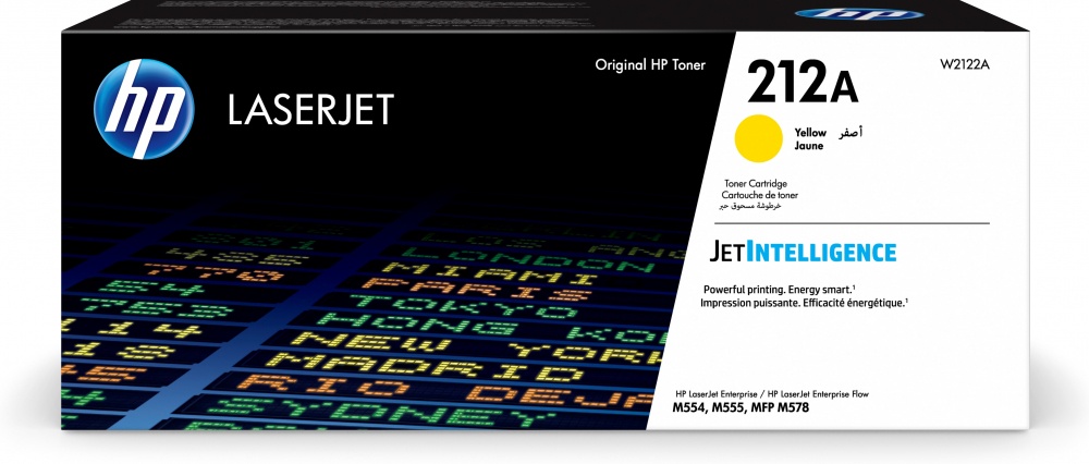 Tóner | HP W2122A — Tóner LaserJet 212A Amarillo, 4.500 Páginas