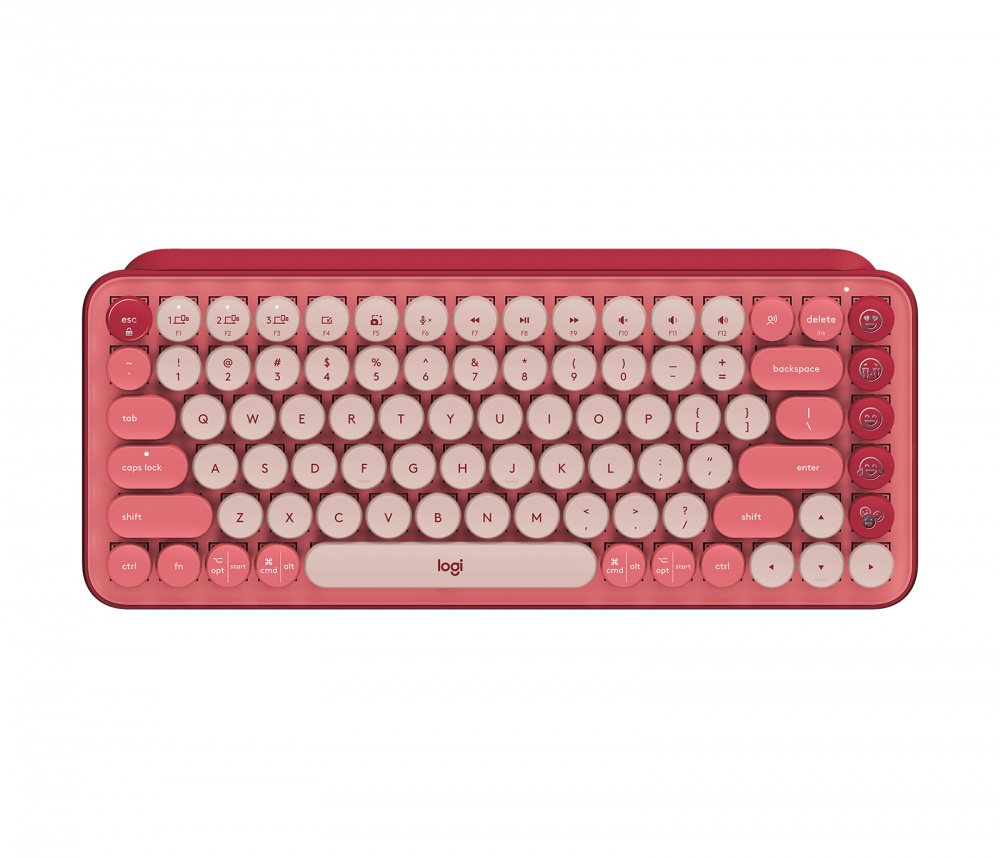 Teclados | LOGITECH 920-010715 — Teclado POP, RF Inalámbrico + Bluetooth, Rosa (Español)