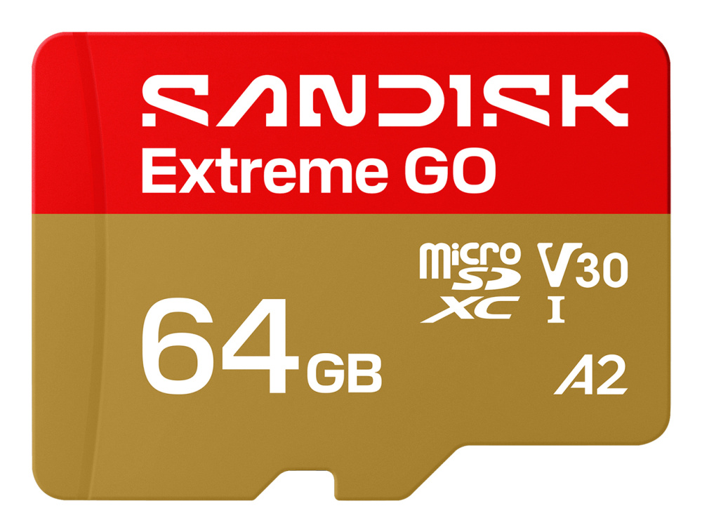 Memorias Flash | SANDISK SDSQXGN-064G-GN6MN — Memoria Flash Extreme GO, 64GB MicroSDXC UHS-I Clase 10