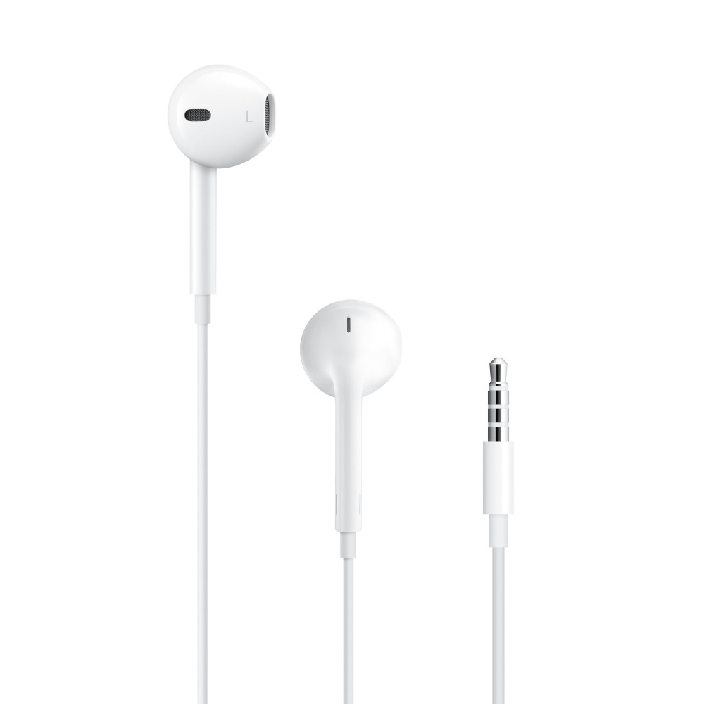 AirPods | APPLE MWU53AM/A — EarPods, Alámbrico, Conector de 3.5mm, Blanco