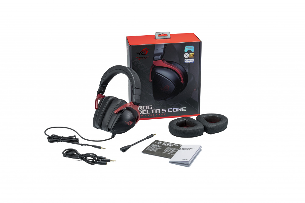 Audífonos | ASUS 90YH03JC-B1UA00 — Audífonos Gamer ROG Delta S Core para PS4/PS5/Xbox One/Xbox Series X|S/Nintendo Switch/PC, Alámbrico, 3.5mm, Negro
