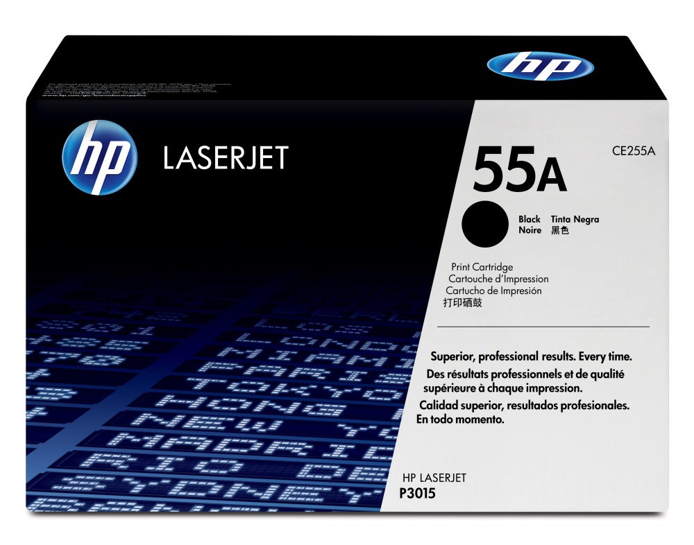 Tóner | HP CE255A — Tóner 55A Negro, 6.000 Páginas
